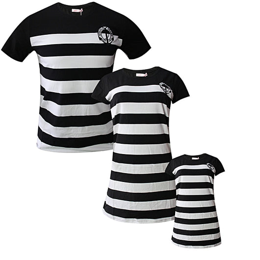 Family Wear Family Clothing Set - Black/White - Tonopreko