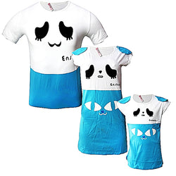 Family Wear Family Clothing Set - Blue/White - Tonopreko