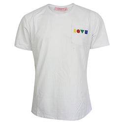 MEN Round Neck Short Sleeve T-Shirt - White - Tonopreko