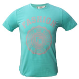 MEN Round Neck Short Sleeve T-Shirt - Light Blue - Tonopreko