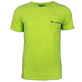 MEN Round Neck Short Sleeve T-Shirt - Lemon Green - Tonopreko