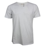 MEN V-Neck Short Sleeve T-Shirt - White - Tonopreko