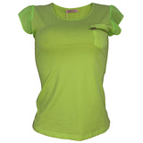 Round Neck Short Sleeve T-Shirt - Lemon Green - Tonopreko