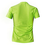 MEN Round Neck Short Sleeve T-Shirt - Lemon Green - Tonopreko