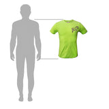 MEN Round Neck Short Sleeve T-Shirt - Lemon Green - Tonopreko