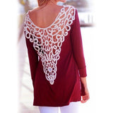 Women Turkey made  backlace long sleeve shirt - Tonopreko