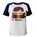 kids Mom Print Short Sleeve T-Shirt - Dark Blue/White - Tonopreko